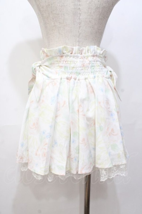 画像3: LIZ LISA / ぼかし花柄スカパン 0 ホワイト Y-25-08-18-068-LO-PA-SZ-ZT041 (3)