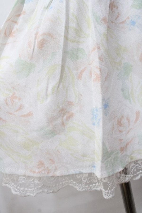 画像4: LIZ LISA / ぼかし花柄スカパン 0 ホワイト Y-25-08-18-068-LO-PA-SZ-ZT041 (4)