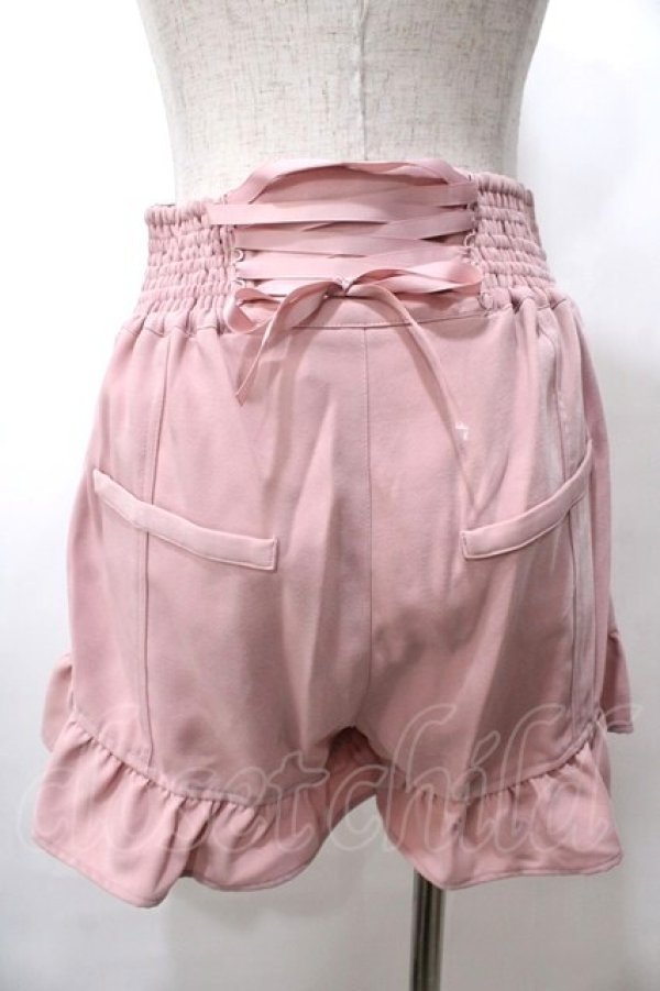 画像2: LIZ LISA / フリルショートパンツ 0 ピンク Y-25-08-18-075-LO-PA-SZ-ZT042 (2)