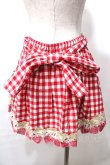 画像2: LIZ LISA / ギンガムイチゴスカパン 0 アカ Y-25-08-18-076-LO-SK-SZ-ZH (2)