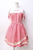 画像1: LIZ LISA / ギンガムいちごワンピース 0 アカ Y-25-08-18-011-LO-OP-SZ-ZT005 (1)
