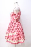 画像2: LIZ LISA / ギンガムいちごワンピース 0 アカ Y-25-08-18-011-LO-OP-SZ-ZT005 (2)