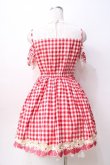 画像3: LIZ LISA / ギンガムいちごワンピース 0 アカ Y-25-08-18-011-LO-OP-SZ-ZT005 (3)