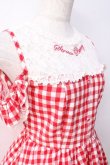 画像4: LIZ LISA / ギンガムいちごワンピース 0 アカ Y-25-08-18-011-LO-OP-SZ-ZT005 (4)