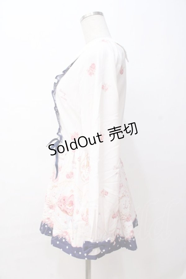 画像2: LIZ LISA / スウィートプレートAライントップス 0 オフ×紺 Y-25-08-18-015-LO-TO-SZ-ZI (2)