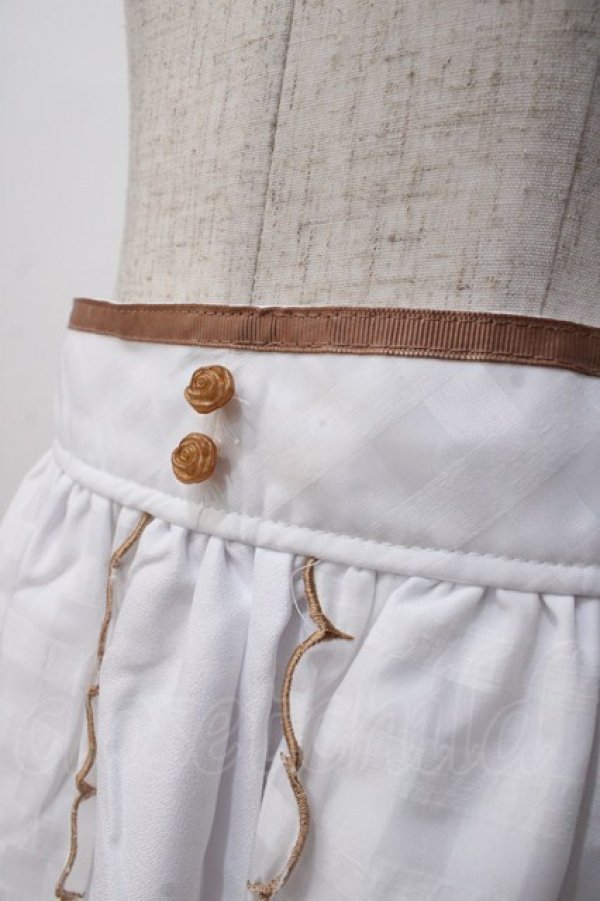 画像4: LIZ LISA / シアーチェックスカラップスカート 0 白 Y-25-08-18-018-LO-SK-SZ-ZT064 (4)