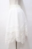 画像2: LIZ LISA / レースイレヘムスカート 0 白 Y-25-08-18-021-LO-SK-SZ-ZT052 (2)