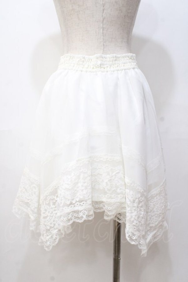 画像3: LIZ LISA / レースイレヘムスカート 0 白 Y-25-08-18-021-LO-SK-SZ-ZT052 (3)