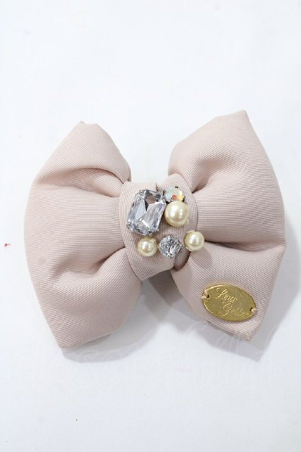 画像1: Leur Getter / グログランリボンバレッタ  ピンク Y-25-08-19-006-LU-AC-SZ-ZT487-F002 (1)