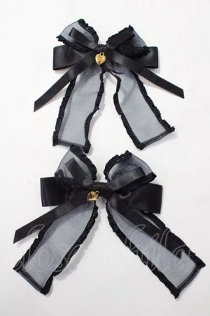 画像: Angelic Pretty / Sugar DecorationクリップSet  黒 Y-25-08-19-008-AP-ZA-SZ-ZY