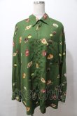 画像1: AXES-X / 和菓子プリント長袖シャツ XL グリーン Y-25-08-19-055-AX-BL-SZ-ZI (1)