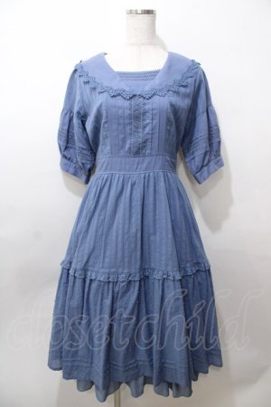 画像: axes femme POETIQUE / コットンドーリーワンピース M サックス Y-25-08-19-072-AX-OP-SZ-ZY