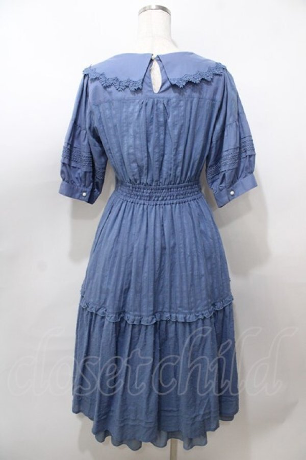 画像2: axes femme POETIQUE / コットンドーリーワンピース M サックス Y-25-08-19-072-AX-OP-SZ-ZY (2)