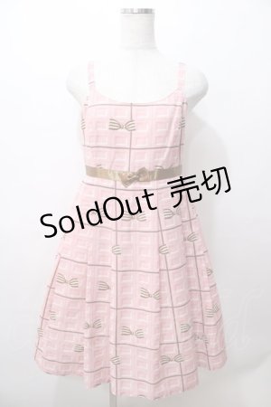 画像: Emily Temple cute / 板チョコキャミソールワンピース  ピンク Y-25-08-19-079-ET-OP-SZ-ZY