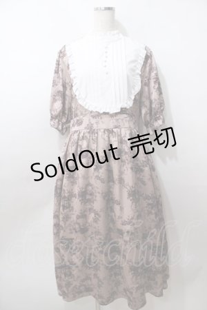 画像: m petit by misako / AM*トワルドジュイワンピース  ピンク Y-25-08-19-083-LO-OP-SZ-ZT248