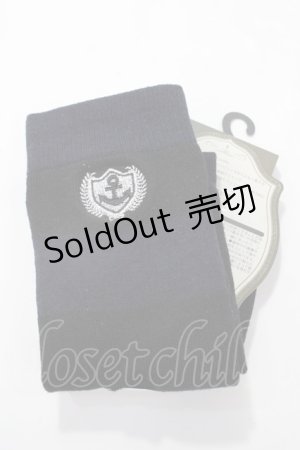 画像: Kurumi Collaboration / ovk刺繍オーバーニー  中黒 Y-25-08-19-013-LO-ZA-SZ-ZY