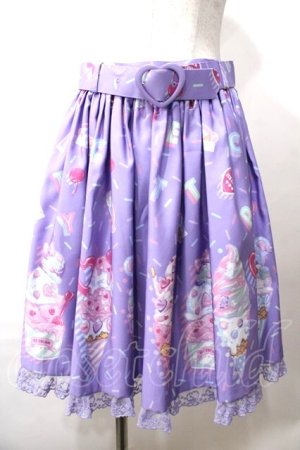 画像: Angelic Pretty / Decoration Ice Creamスカート  ラベンダー Y-25-08-19-095-AP-SK-SZ-ZY