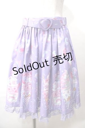 画像: Angelic Pretty / Decoration Ice Creamスカート  ラベンダー Y-25-08-19-095-AP-SK-SZ-ZY