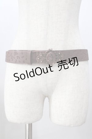 画像: axes femme / カメオ風バックルギボシベルト 茶 Y-25-08-19-015-AX-ZA-SZ-ZT433