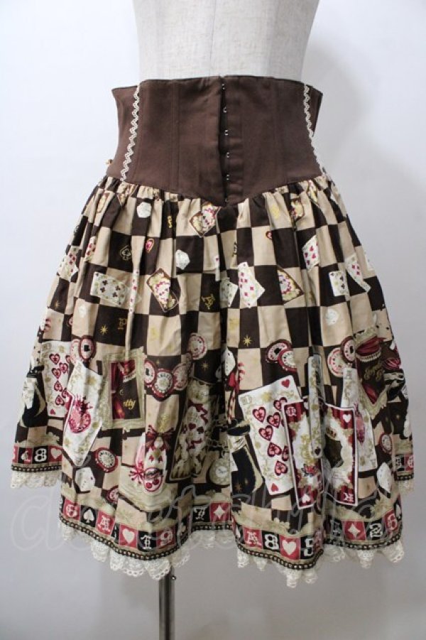 画像1: Angelic Pretty / Magical Night Theaterスカート  ブラウン Y-25-08-19-097-AP-SK-SZ-ZY (1)