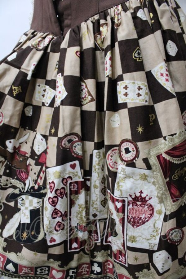 画像3: Angelic Pretty / Magical Night Theaterスカート  ブラウン Y-25-08-19-097-AP-SK-SZ-ZY (3)