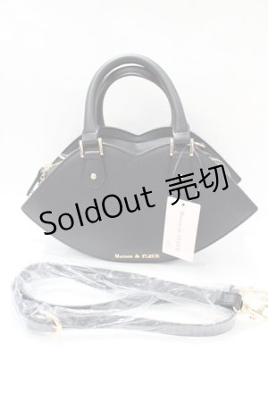 画像: Maison de FLEUR / リップモチーフバッグ F 黒 Y-25-08-19-019-LO-BG-SZ-ZY