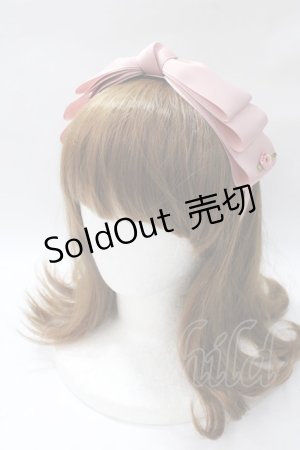 画像: m petit by misako / NINA'sコラボ AM*NIリボンカチューシャ  ピンク Y-25-08-19-036-LO-AC-SZ-ZT433