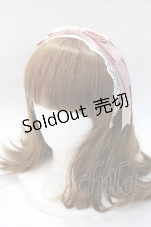 画像: axes femme kawaii / レースリボンカチューシャ  ピンク Y-25-08-23-044-AX-AC-SZ-ZT487-F003
