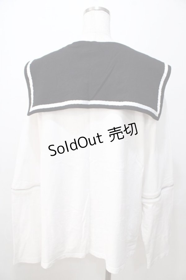 画像2: Amilige / PSYCHO PASSセーラーカラースウェット  白 Y-25-08-23-078-PU-BL-SZ-ZY (2)