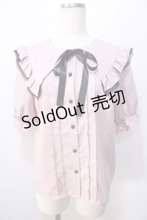 画像: MA*RS / ビック襟ブラウス  ピンク Y-25-08-23-088-EL-BL-SZ-ZY