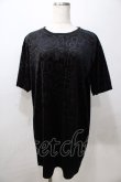 画像1: KILL STAR / プリントベロアTシャツ  黒 Y-25-08-23-090-PU-TO-SZ-ZT083 (1)