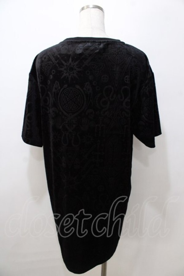 画像2: KILL STAR / プリントベロアTシャツ  黒 Y-25-08-23-090-PU-TO-SZ-ZT083 (2)