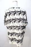 画像2: GLAD NEWS / /スタッズドクロプリントTシャツ  白 Y-25-08-23-094-GL-TO-SZ-ZT233 (2)
