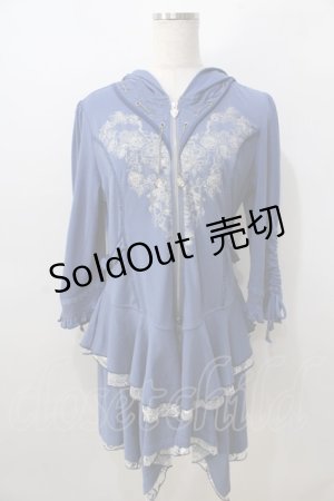 画像: Ozz oneste / Fairy talent Roseフリルパーカー  紺 Y-25-08-23-114-OO-TO-SZ-ZY
