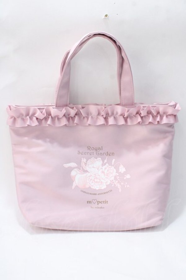 画像1: m petit by misako / NINA’Sコラボプリントトートバッグ  ピンク Y-25-08-23-022-LO-BG-SZ-ZY (1)