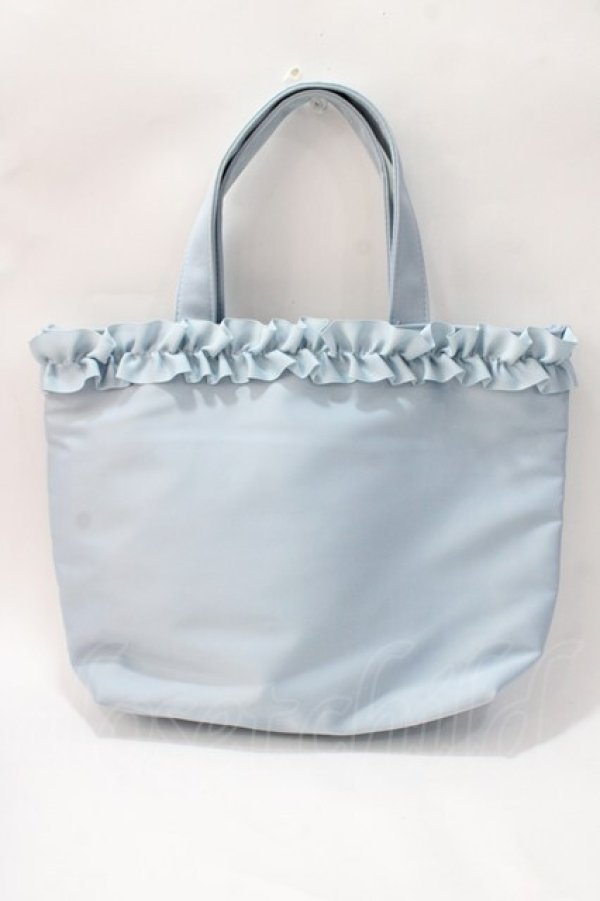 画像2: m petit by misako / NINA’Sコラボプリントトートバッグ サックス Y-25-08-23-023-LO-BG-SZ-ZT500 (2)