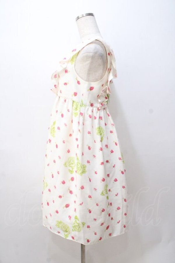 画像2: Emily Temple cute / ローズキャットレースフリルワンピース  アイボリー Y-25-08-23-144-ET-OP-SZ-ZT180 (2)