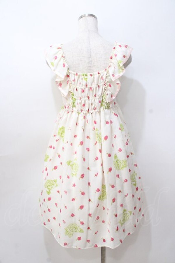 画像3: Emily Temple cute / ローズキャットレースフリルワンピース  アイボリー Y-25-08-23-144-ET-OP-SZ-ZT180 (3)