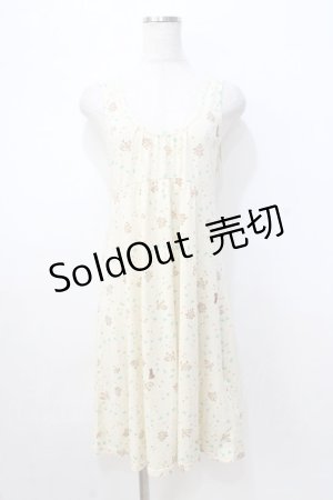 画像: Franche Lippee / 小花柄ワンピース  生成り Y-25-08-23-149-LO-OP-SZ-ZY