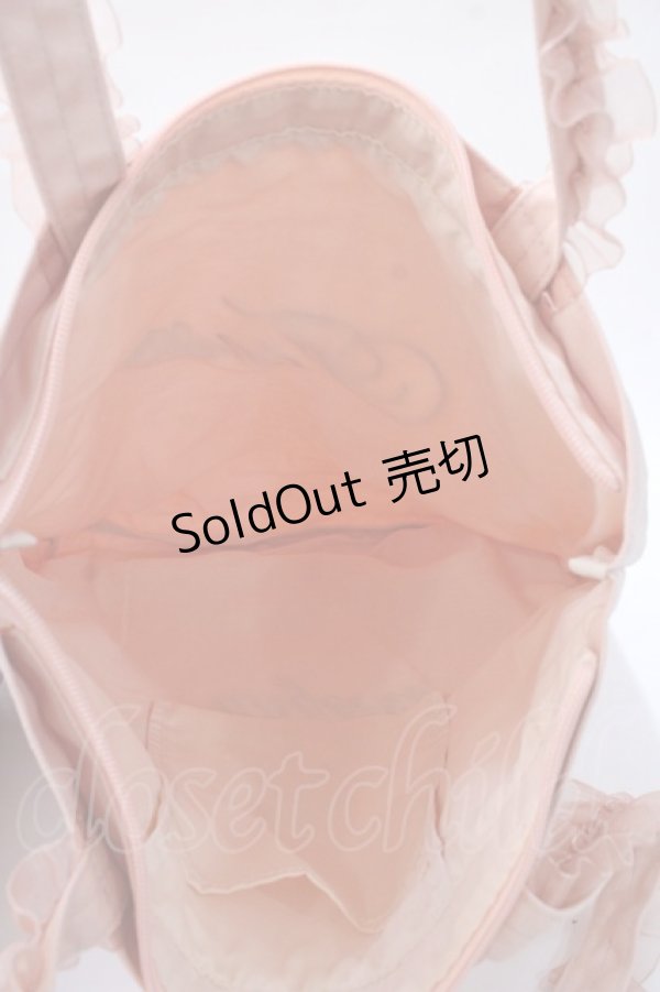 画像3: Fi.n.t / ノベルティフリルハンドルトートバッグ ピンク Y-25-08-23-024-CA-BG-SZ-ZT500 (3)