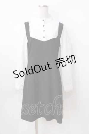 画像: EATME / 重ね着風ワンピース  黒 Y-25-08-23-156-LO-OP-SZ-ZY