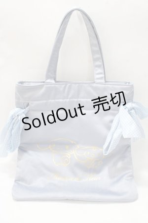 画像: Maison de FLEUR / シナモンWリボントートバック  サックス Y-25-08-23-026-LO-BG-SZ-ZT-K019