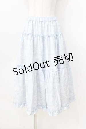 画像: m petit by misako / NINA'S RVパニエスカート  サックス Y-25-08-23-169-LO-SK-SZ-ZY