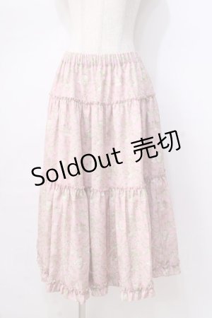 画像: m petit by misako / NINA'S RVパニエスカート  ピンク Y-25-08-23-170-LO-SK-SZ-ZY