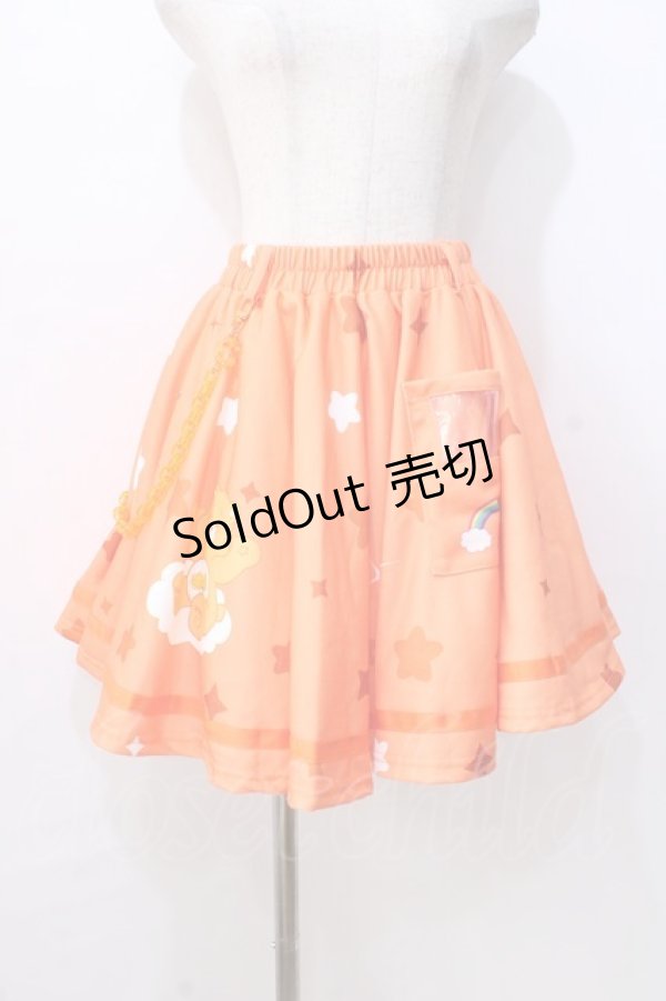 画像1: ACDC RAG / ケアベアスカート  オレンジ Y-25-08-23-181-PU-SK-SZ-ZY (1)