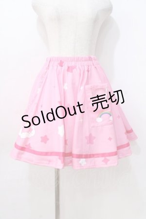 画像: ACDC RAG / ケアベアスカート  ピンク Y-25-08-23-182-PU-SK-SZ-ZY