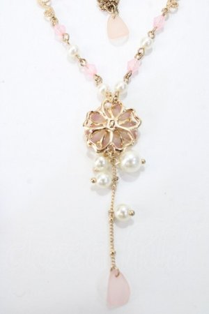 画像: axes femme / 桜モチーフネックレス  ゴールド Y-25-08-23-006-AX-AC-SZ-ZY
