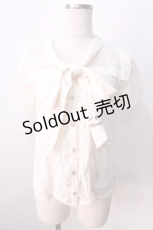 画像: LIZ LISA / ボウタイリボンブラウス 0 アイボリー Y-25-08-26-007-LO-BL-SZ-ZH