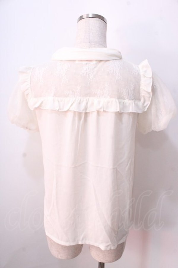 画像2: LIZ LISA / ボウタイリボンブラウス 0 アイボリー Y-25-08-26-007-LO-BL-SZ-ZH (2)