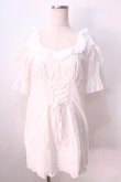 画像1: LIZ LISA / コットンレースミニワンピース 0 白 Y-25-08-26-057-LO-OP-SZ-ZT026 (1)